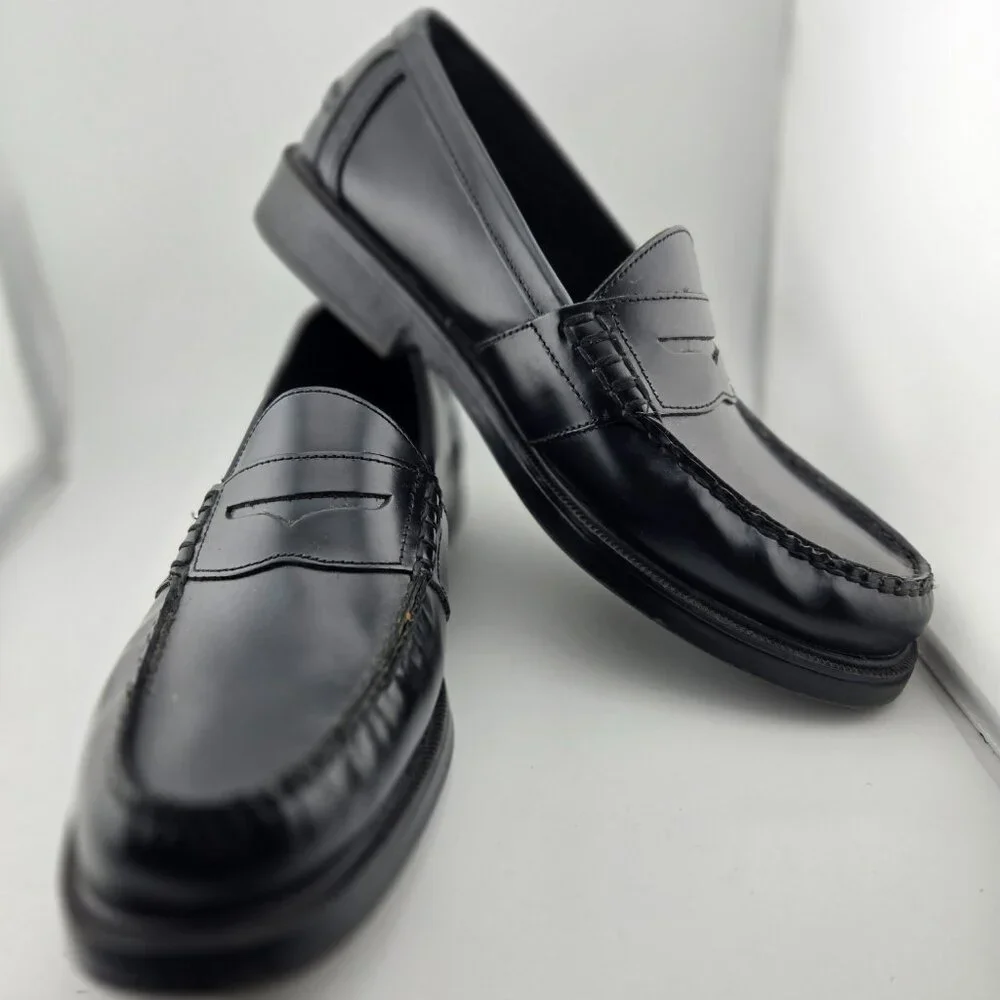 Nunn Bush Lincoln Black Leather Penny Loafers Men’s Size 12 Dress Shoes
